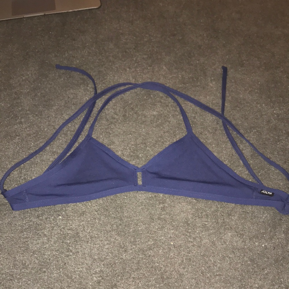 Jolyn Navy Blue Vent Style top